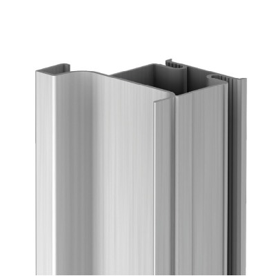 GOLA System D End Profile Handle for Vertical Fixing Between Cabinet and Door