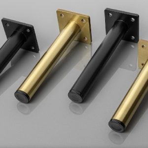 Cabinet Furniture Leg 150mm Gold - Debonair Joinery Products