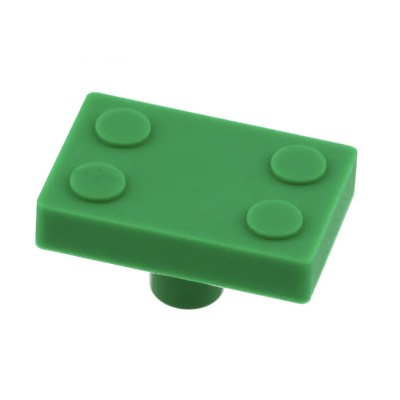 Children Cabinet Knob Green Lego Novelty Cupboard Kids Handles