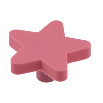 Children Cabinet Knob Pink Star Novelty Cupboard Kids Handles