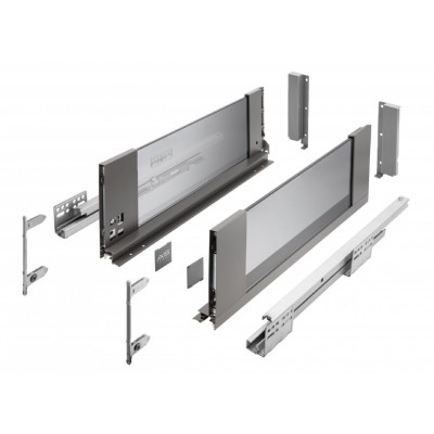 Metal Drawer Set High AXISPRO GLASS Slim Box System C168mm