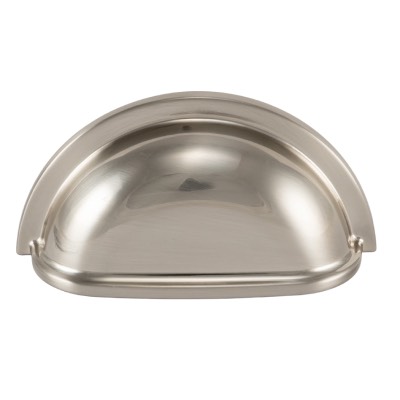 Cabinet Cup Pull Handle Satin Nickel