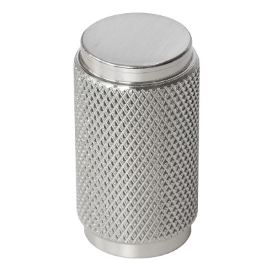 Knurled Cabinet Knob Satin Nickel 18mm