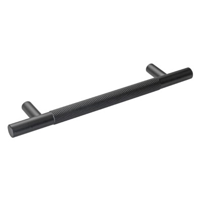 Knurled Pull Cupboard Handle Matt Black