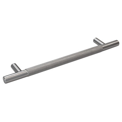 Knurled Pull Cupboard Handle Satin Nickel