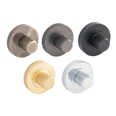 Eclipse Knurled Bathroom Thumbturn Release Set 52mm
