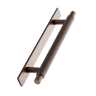 Furnipart Manor Back Knurled Pull Handle Antique Brass