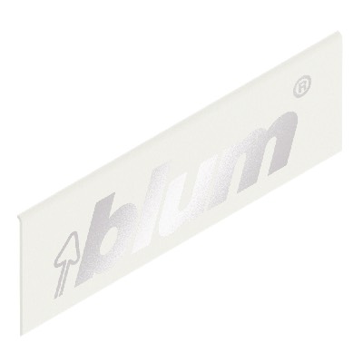 Blum LEGRABOX Side External Cover Cap - Blum Logo White
