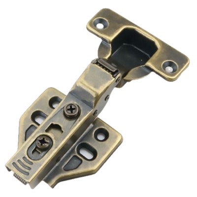 Cabinet Hinge Soft Close 100° ANTIQUE BRASS Half Overlay