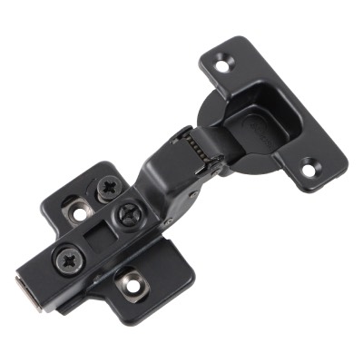 Cabinet Hinge Soft Close 100° BLACK Inset Set Two