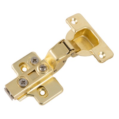 Cabinet Hinge Soft Close 100° BRASS Inset Set Two