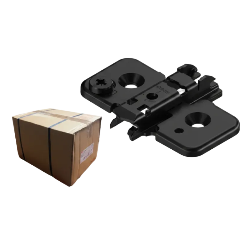 Blum Mounting Plate 173H7100 Black Cruciform 0mm Spacing-Box 500