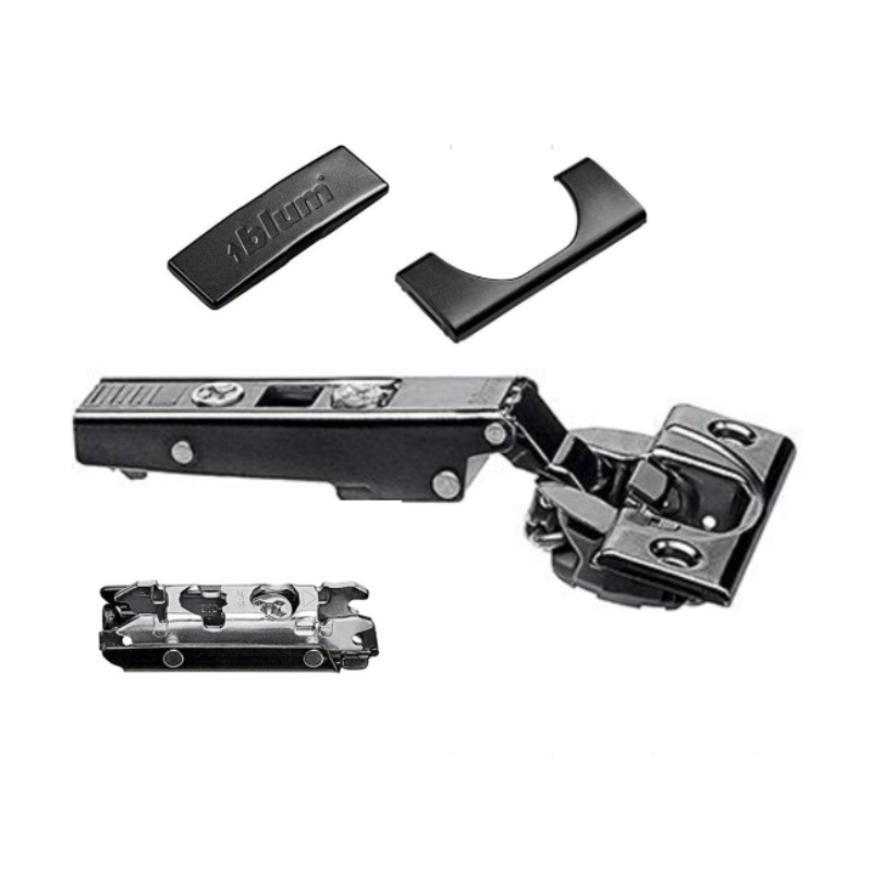 Blum Soft Close 110° Full Overlay Black Cabinet Hinge Set