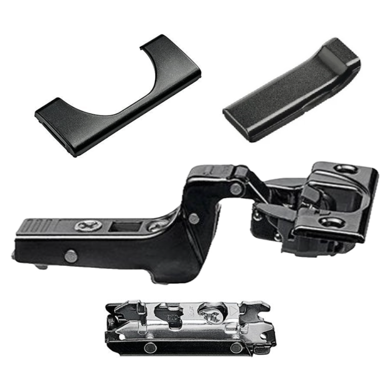 Blum 71B3570 Soft Close 110° Inset Black Cabinet Hinge Set