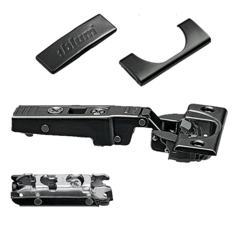 Blum Soft Close 95° Profile Full Overlay Black Cabinet Hinge Set