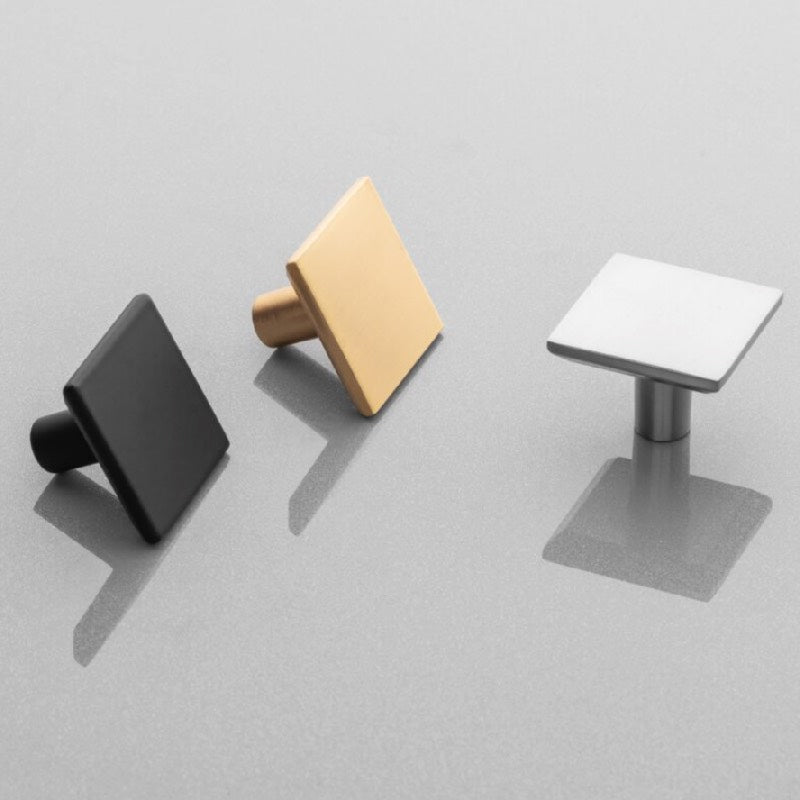 Cabinet Knob Square Solid Furniture Door Knobs Plato