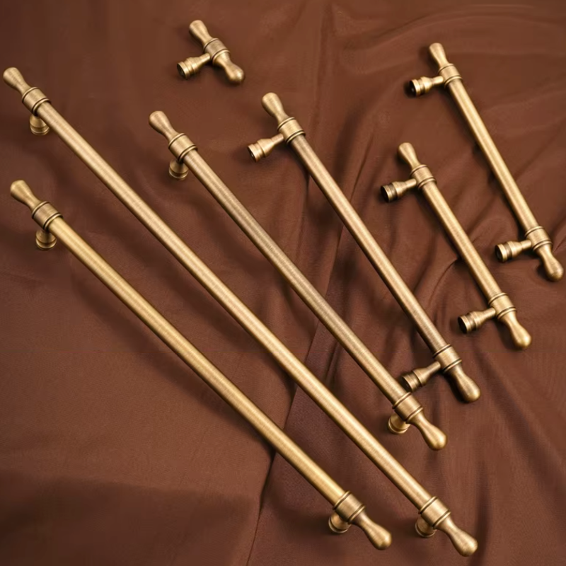 Cabinet Handles Water Droplet Collection Brushed Antique Brass