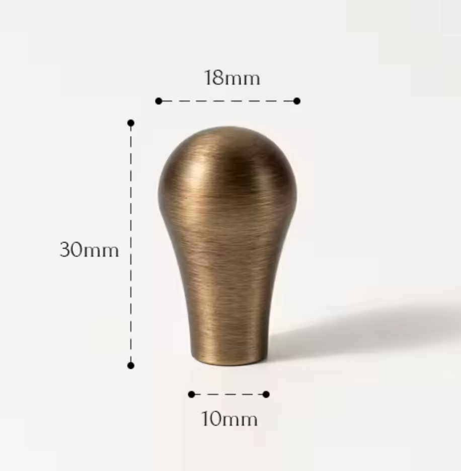 Cabinet Handles Water Droplet Collection Brushed Antique Brass - Image 9