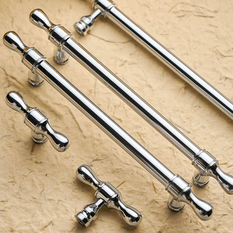 Cabinet Handles Water Droplet Collection Polished Chrome