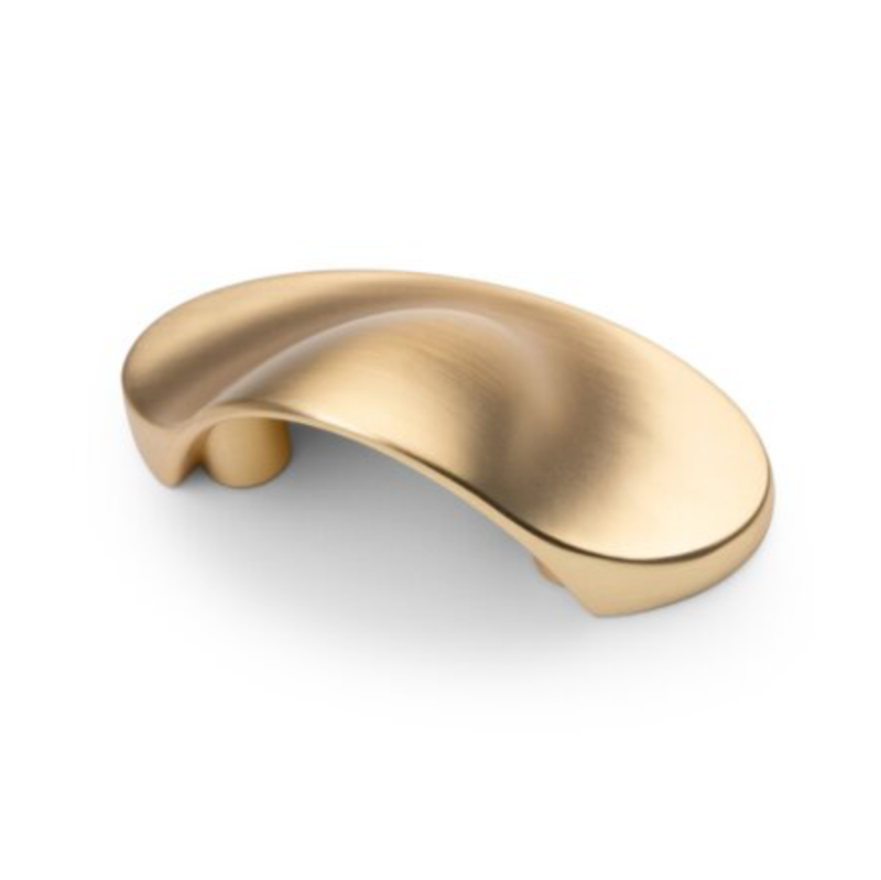 Cabinet Cup Pull Handle SHELL Matt Brushed Gold