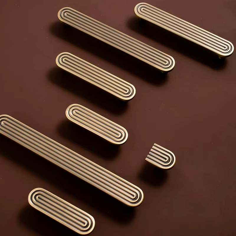 Cabinet Handle Nordic Slim Collection Antique Brass