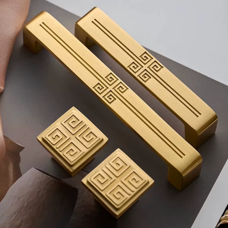 Cabinet Handles Celtic Collection Brushed Brass