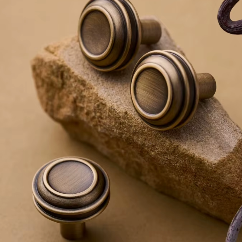 Cabinet Knob Mushroom Double Ring Collection
