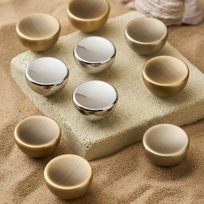 Cabinet Knob Round Cava Concave Collection