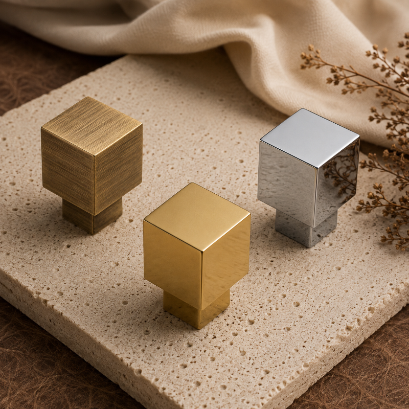 Cabinet Knob Square Cube Collection