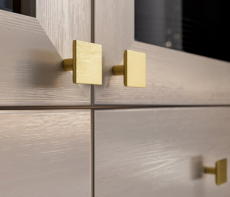 Cabinet Knob Square Solid Furniture Door Knobs Plato - Image 2