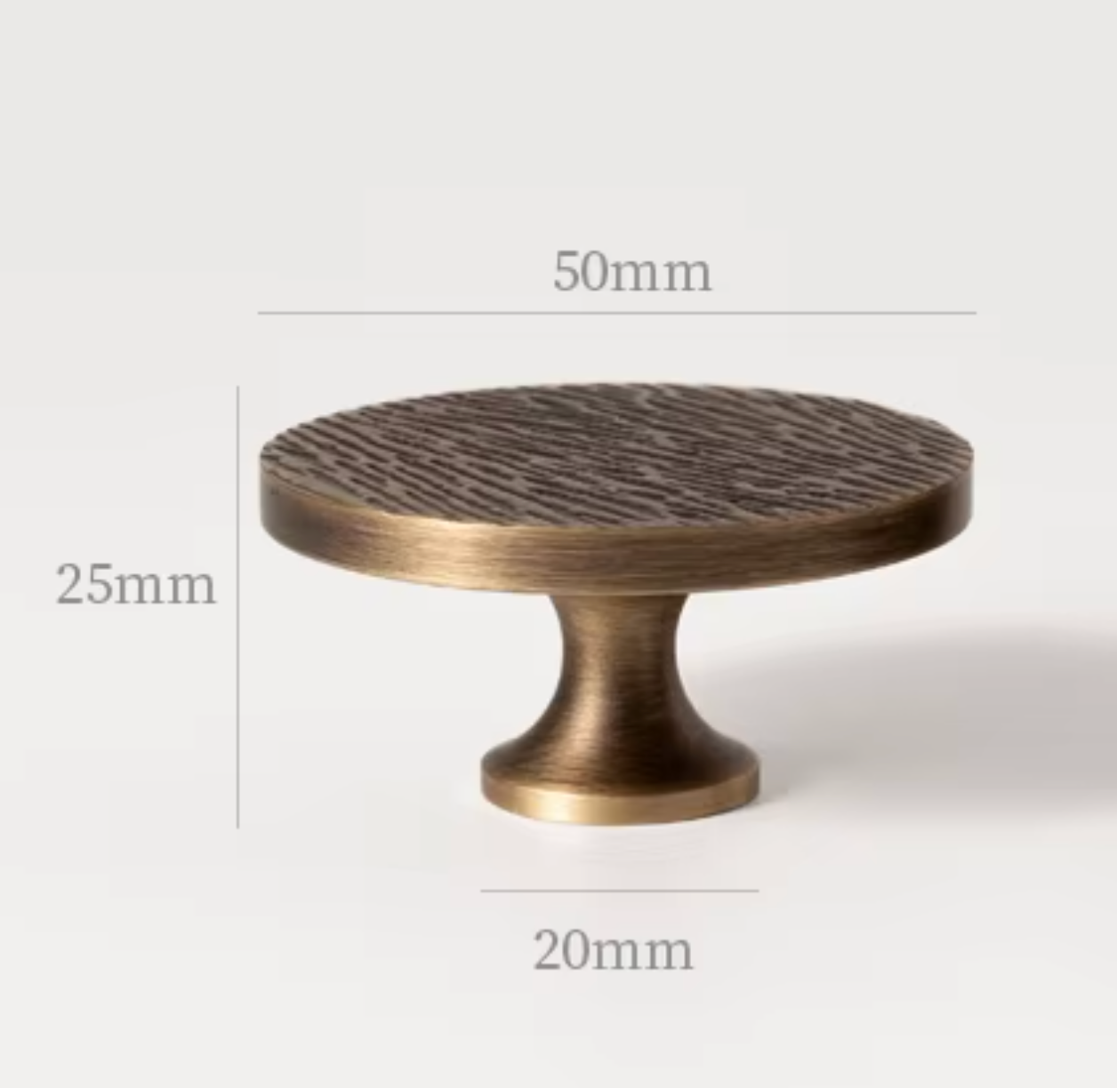 Cabinet Knobs Wood Grain Half-Moon Collection Dark Antique Brass - Image 7