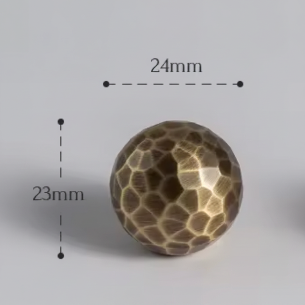 Cabinet Knobs Artisan Hand Hammered Collection Brushed Antique Brass - Image 7