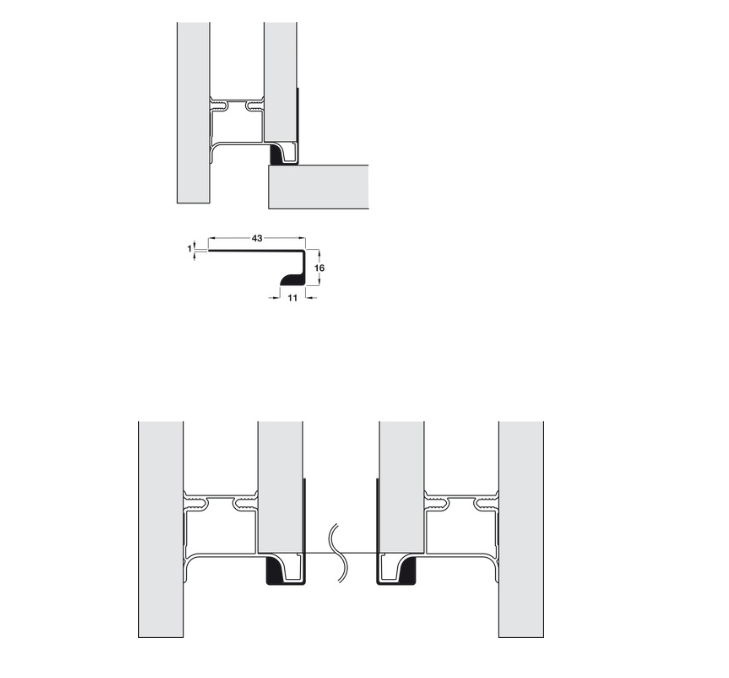 Gola System D Profile Handle for Vertical Fixing Between Cabinet and Oven - Image 6