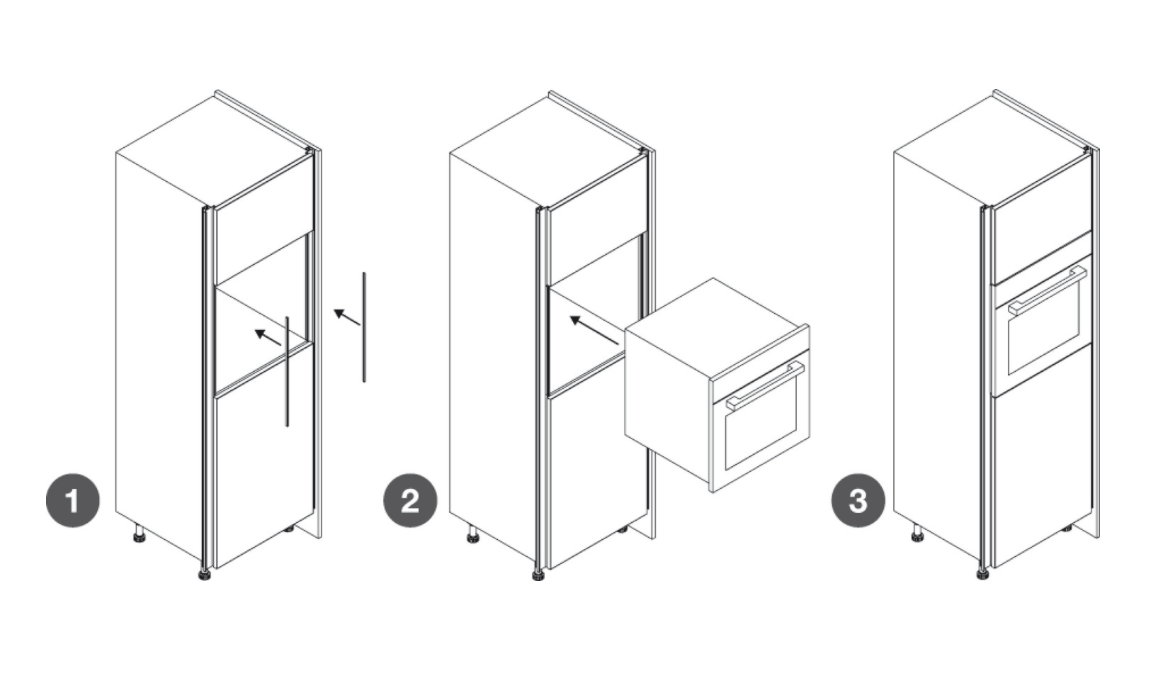 Gola System E Profile Handle for Vertical Fixing in Oven Cavity - Image 6