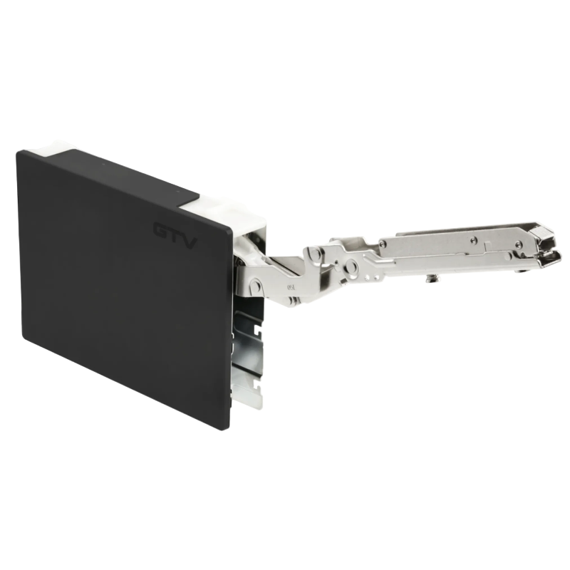 Push to Open Lift Mechanism Stay Cabinet Hinge Set Black
