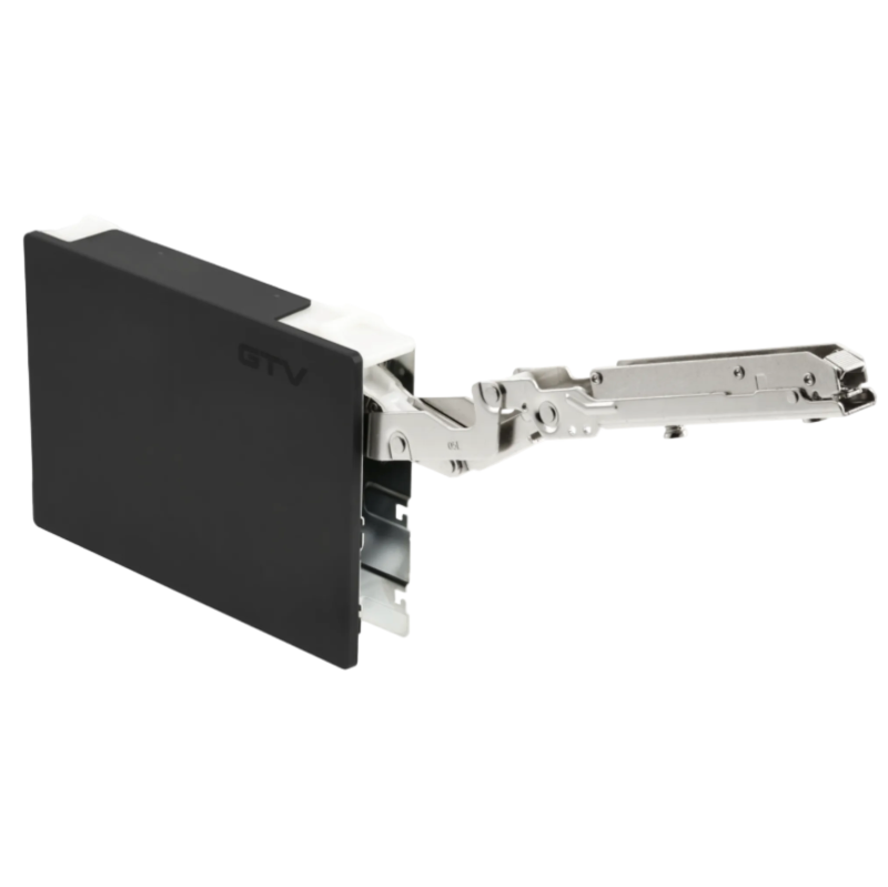 Soft Close Lift Mechanism Stay Cabinet Hinge Set Black