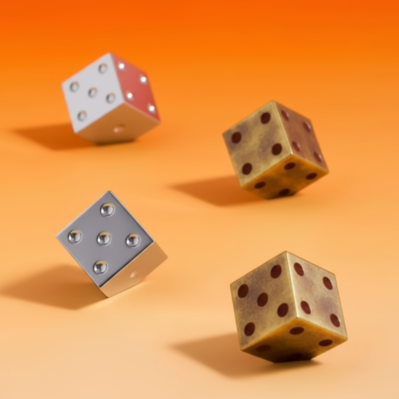 Cabinet Knob Game Dice Collection Solid Brass