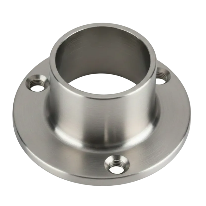 Wardrobe Hanging Rail 25mm Stainless Steel Round End Socket