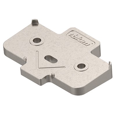 BLUM Angled Spacer, Cruciform, +5°, Screw-On, Thickness: 3 mm: 171A5040